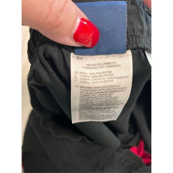 Reebok Black Cropped Pull On Jogging Athletic Pants sz M - Picture 7 of 7